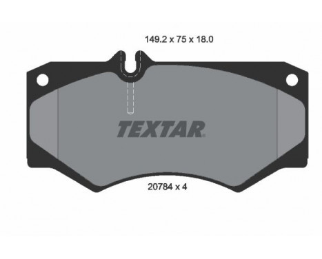 Brake Pad Set, disc brake 2078401 Textar, Image 2