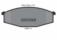 Brake Pad Set, disc brake 2086301 Textar