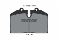 Brake pad set, disc brake 2087711 Textar