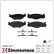 Brake Pad Set, disc brake 20887.195.1 Zimmermann, Thumbnail 2