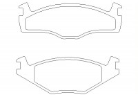 Brake Pad Set, disc brake 2088707 Textar