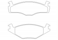 Brake Pad Set, disc brake 2088708 Textar