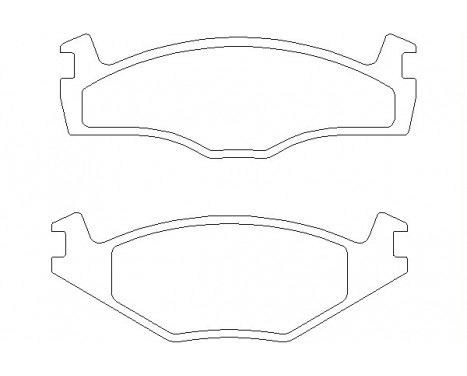 Brake Pad Set, disc brake 2088710 Textar