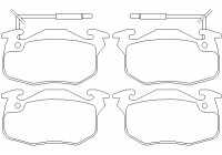 Brake Pad Set, disc brake 2090506 Textar