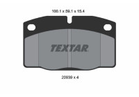 Brake pad set, disc brake 2093903 Textar