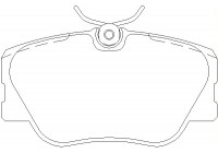 Brake Pad Set, disc brake 2094102 Textar