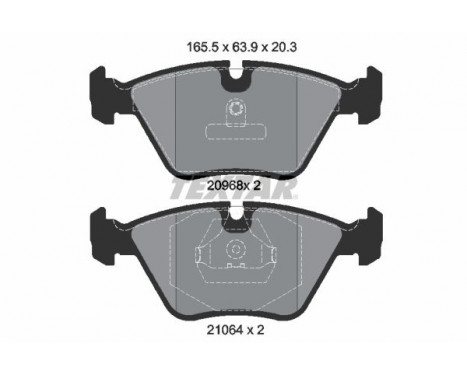 Brake Pad Set, disc brake 2096801 Textar, Image 2