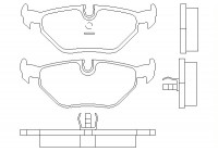 Brake Pad Set, disc brake 2099501 Textar