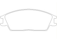 Brake Pad Set, disc brake 2101204 Textar