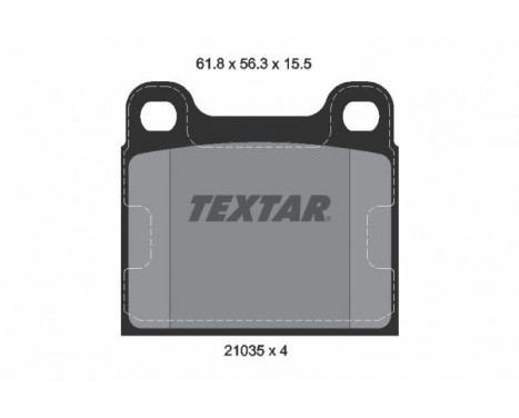 Brake Pad Set, disc brake 2103501 Textar, Image 2