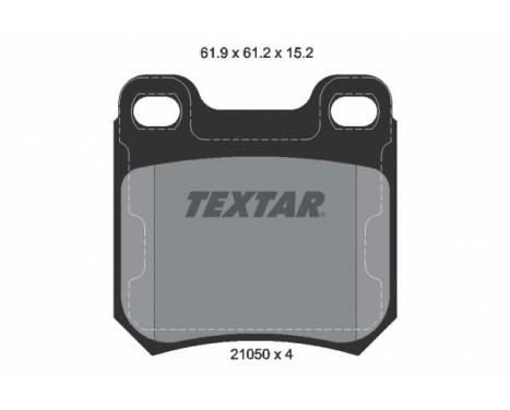 Brake Pad Set, disc brake 2105002 Textar, Image 2
