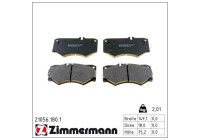 Brake Pad Set, disc brake 21056.180.1 Zimmermann