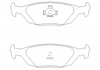 Brake Pad Set, disc brake 2108902 Textar