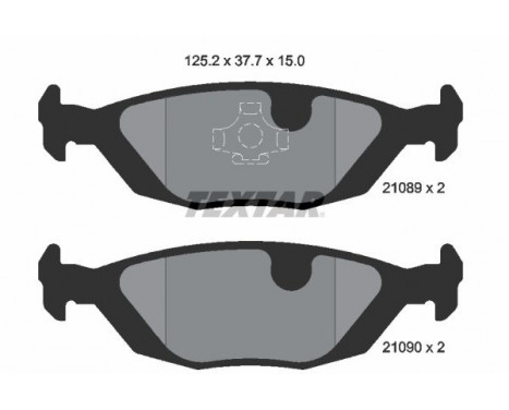 Brake Pad Set, disc brake 2108902 Textar, Image 2