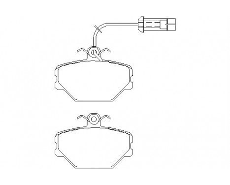 Brake Pad Set, disc brake 2110005 Textar