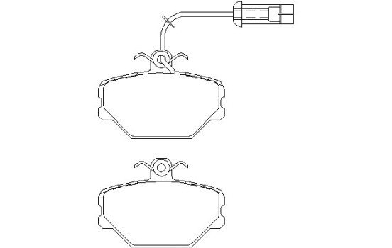 Brake Pad Set, disc brake 2110005 Textar