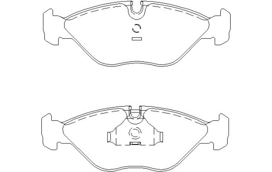 Brake Pad Set, disc brake 2115402 Textar