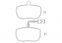 Brake Pad Set, disc brake 2116002 Textar
