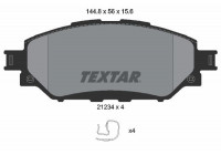 Brake Pad Set, disc brake 2123401 Textar