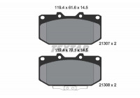 Brake Pad Set, disc brake 2130701 Textar