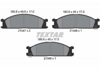 Brake pad set, disc brake 2134702 Textar