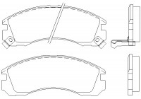 Brake Pad Set, disc brake 2136301 Textar