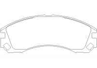 Brake Pad Set, disc brake 2137001 Textar