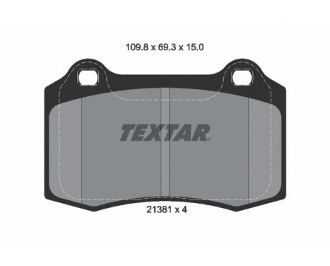 Brake Pad Set, disc brake 2138102 Textar