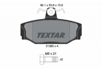 Brake Pad Set, disc brake 2138501 Textar