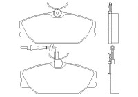 Brake Pad Set, disc brake 2138802 Textar