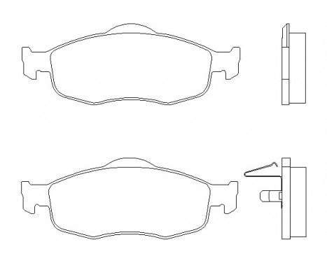 Brake Pad Set, disc brake 2139408 Textar