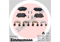 Brake Pad Set, disc brake 21421.165.2 Zimmermann