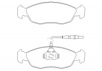 Brake Pad Set, disc brake 2143001 Textar