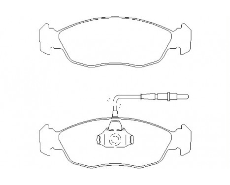 Brake Pad Set, disc brake 2143001 Textar