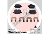 Brake Pad Set, disc brake 21433.170.2 Zimmermann