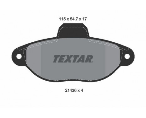 Brake Pad Set, disc brake 2143602 Textar, Image 2