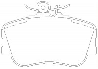 Brake Pad Set, disc brake 2143905 Textar