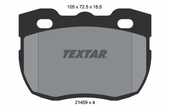 Brake Pad Set, disc brake 2145901 Textar