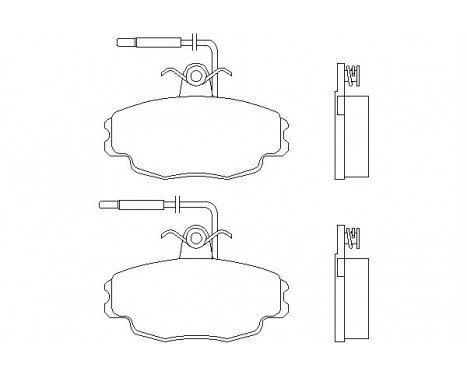 Brake Pad Set, disc brake 2146002 Textar