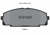Brake pad set, disc brake 2146801 Textar