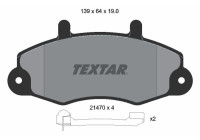 Brake pad set, disc brake 2147002 Textar