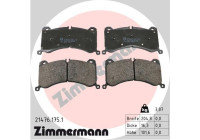 Brake pad set, disc brake 21476.175.1 Zimmermann