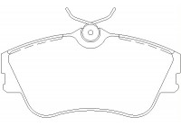 Brake Pad Set, disc brake 2147902 Textar