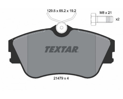 Brake Pad Set, disc brake 2147902 Textar, Image 2