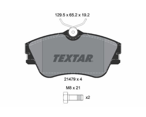 Brake Pad Set, disc brake 2147902 Textar, Image 2