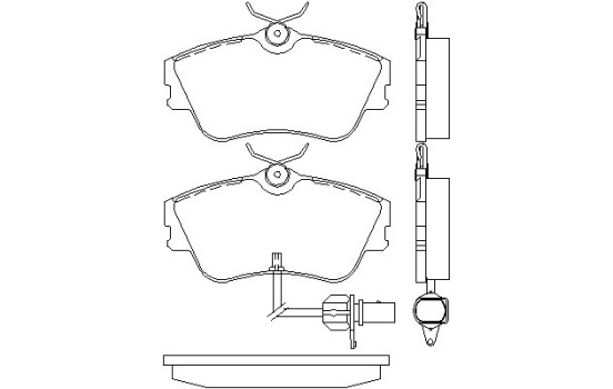 Brake Pad Set, disc brake 2147903 Textar