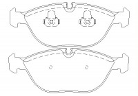 Brake Pad Set, disc brake 2148401 Textar