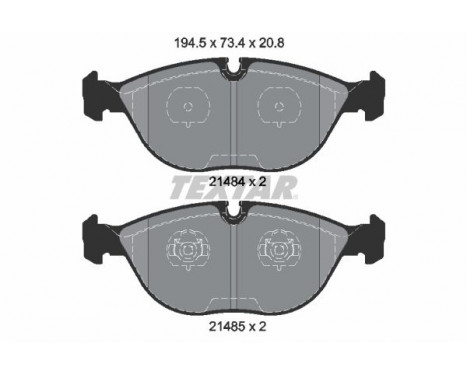 Brake Pad Set, disc brake 2148401 Textar, Image 2