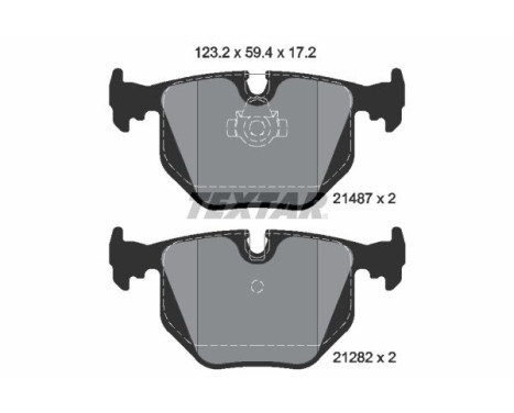 Brake Pad Set, disc brake 2148703 Textar
