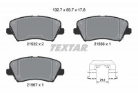 Brake pad set, disc brake 2153201 Textar